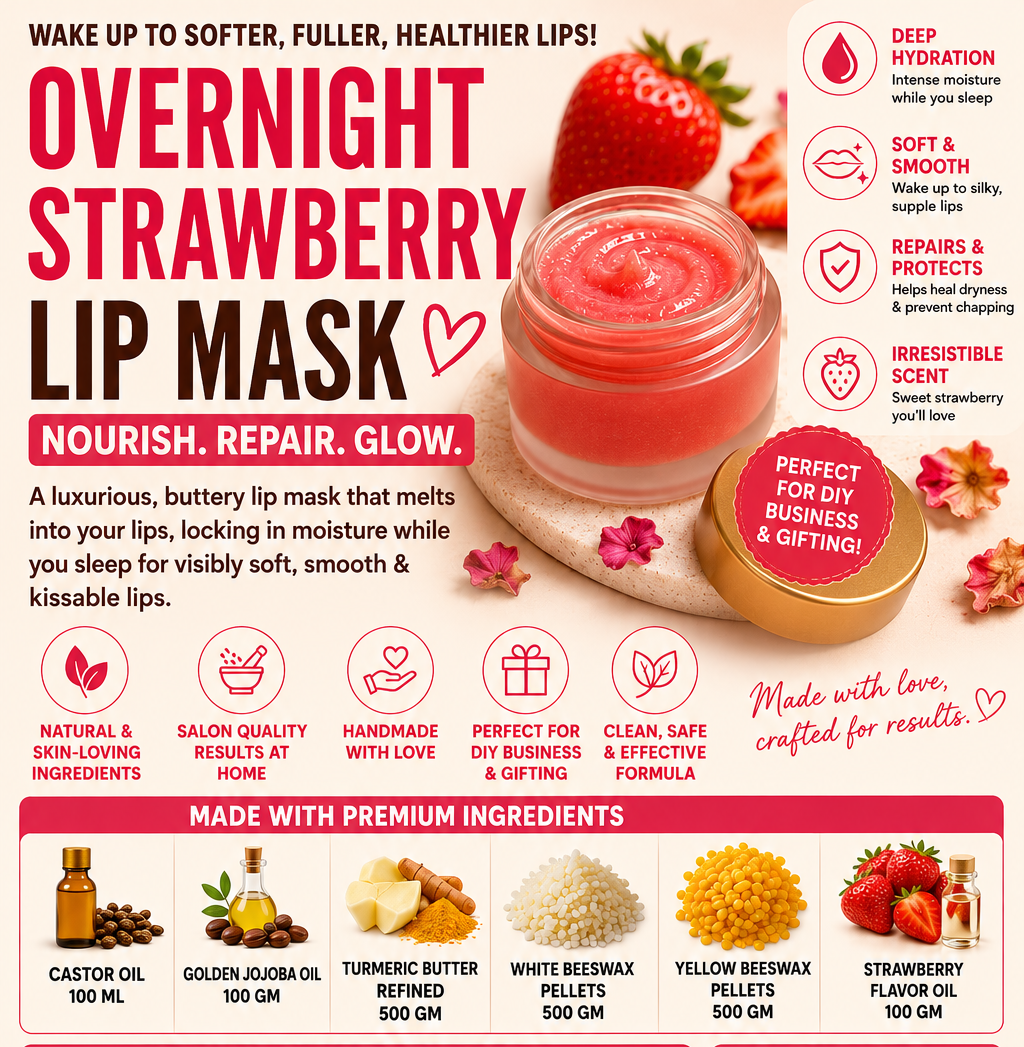 PREMIUM OVERNIGHT STRAWBERRY LUXURIOUS LIP MASK