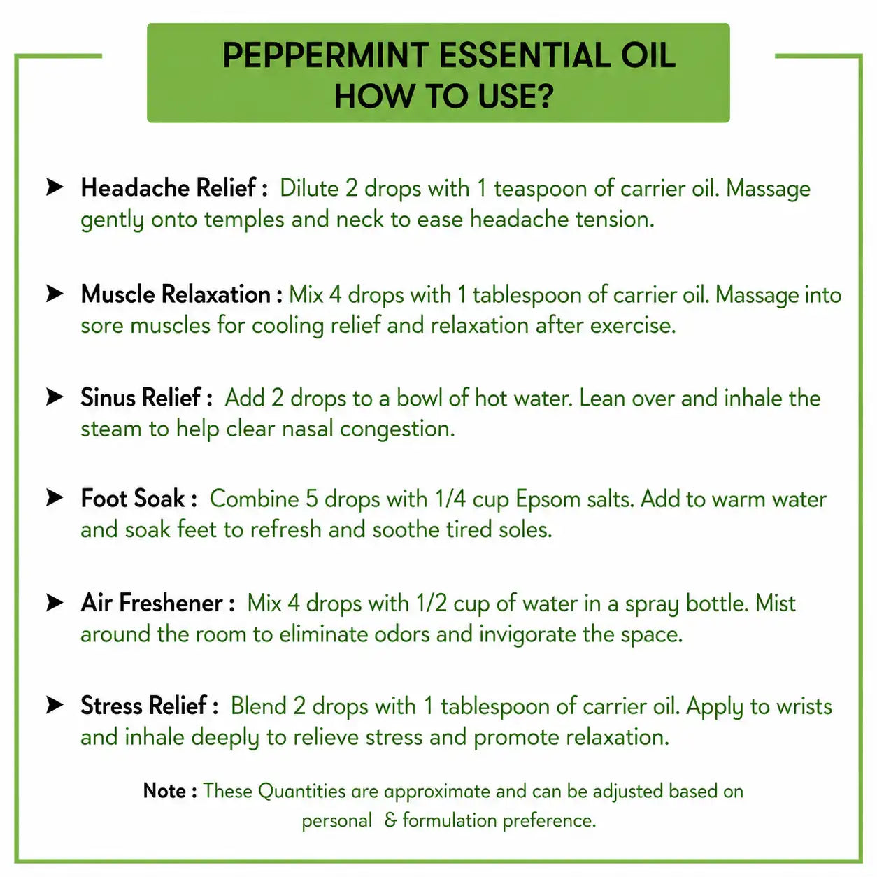 Premium Peppermint Essential Oil – 100% Pure & Natural Available In India