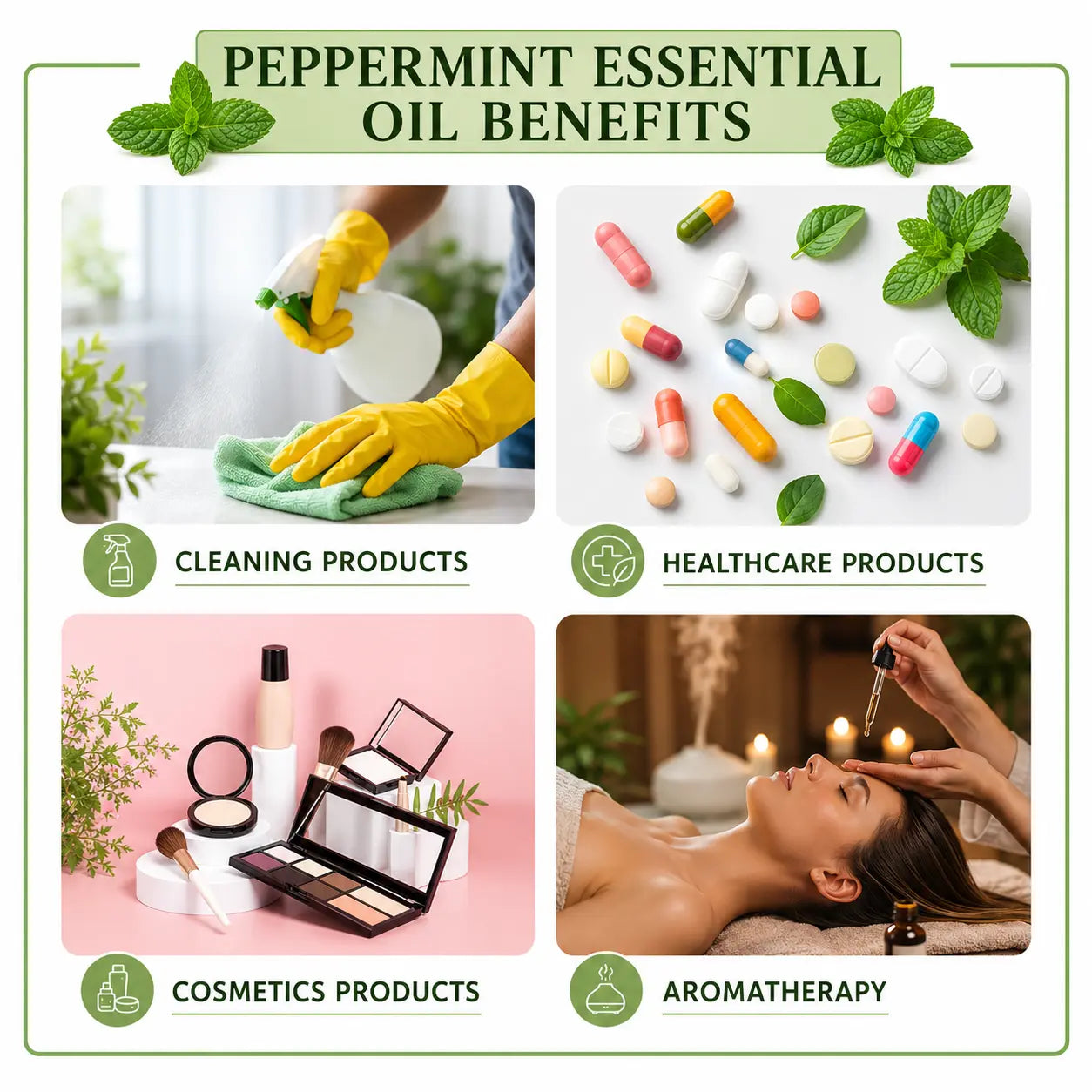 Premium Peppermint Essential Oil – 100% Pure & Natural Available In India