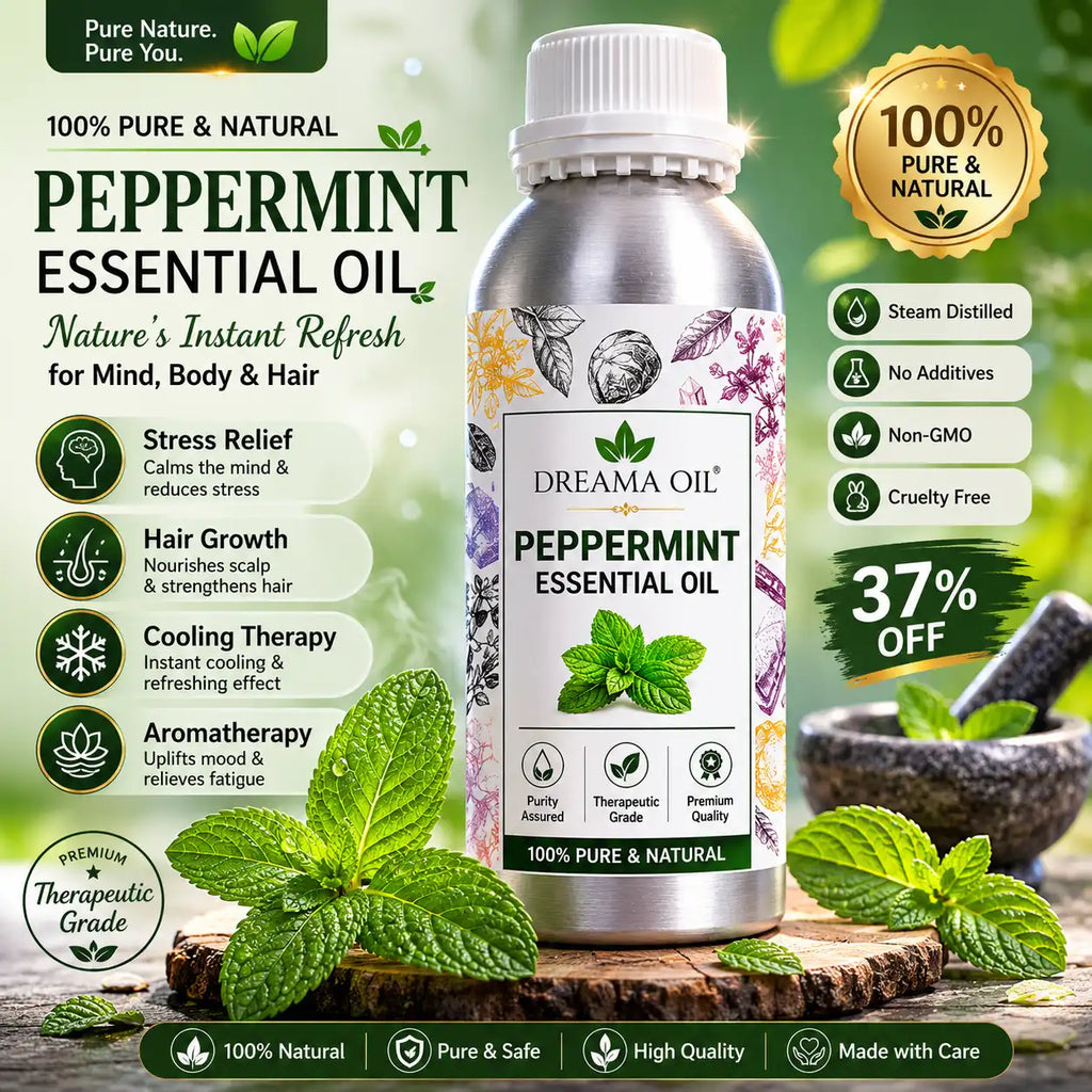 Premium Peppermint Essential Oil – 100% Pure & Natural Available In India