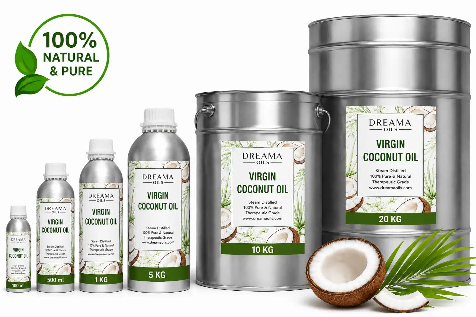 Premium Virgin Coconut Oil Available In India
