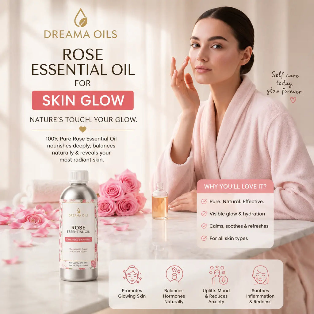 Premium Rose Essential Oil – Pure & Natural