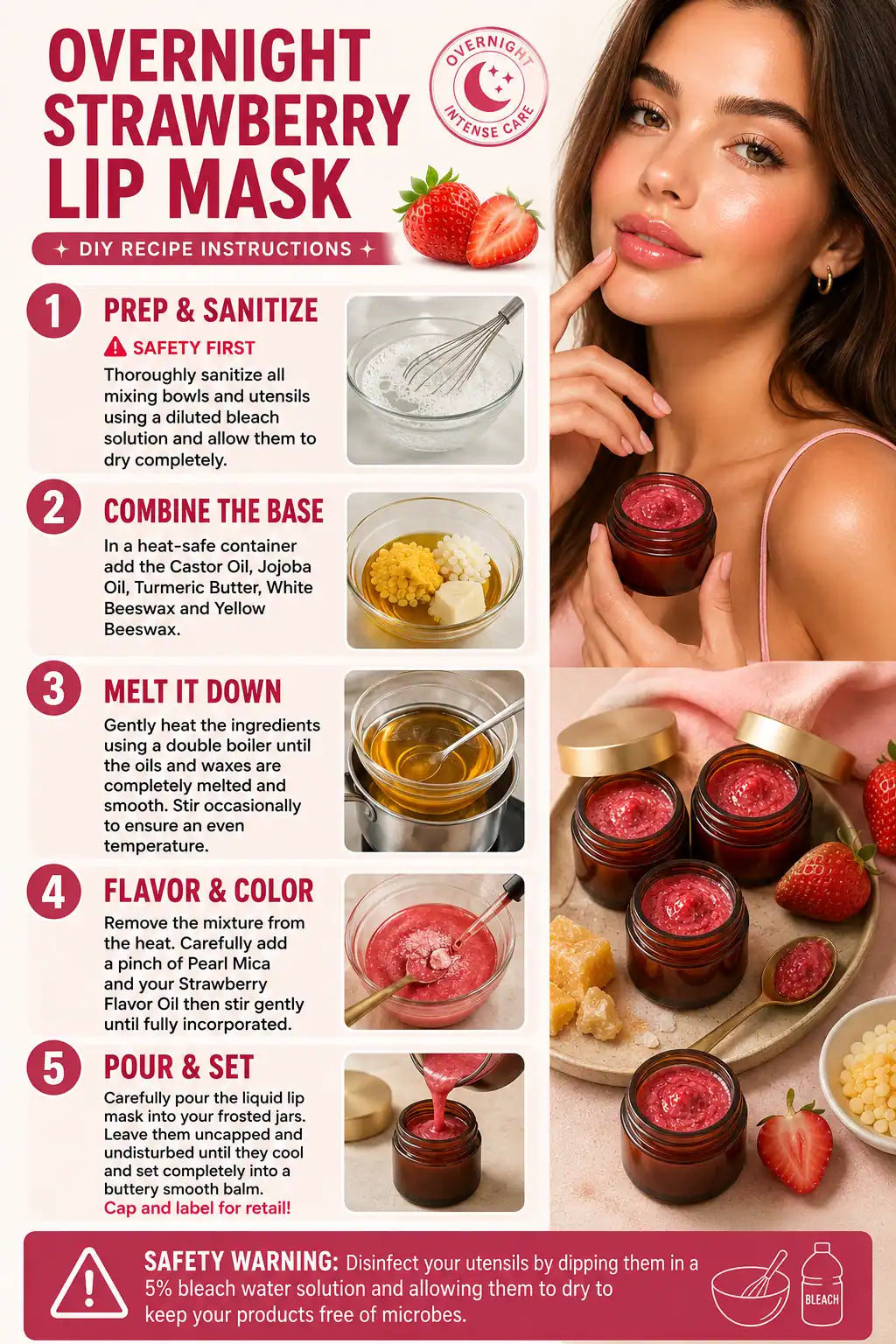 PREMIUM OVERNIGHT STRAWBERRY LUXURIOUS LIP MASK