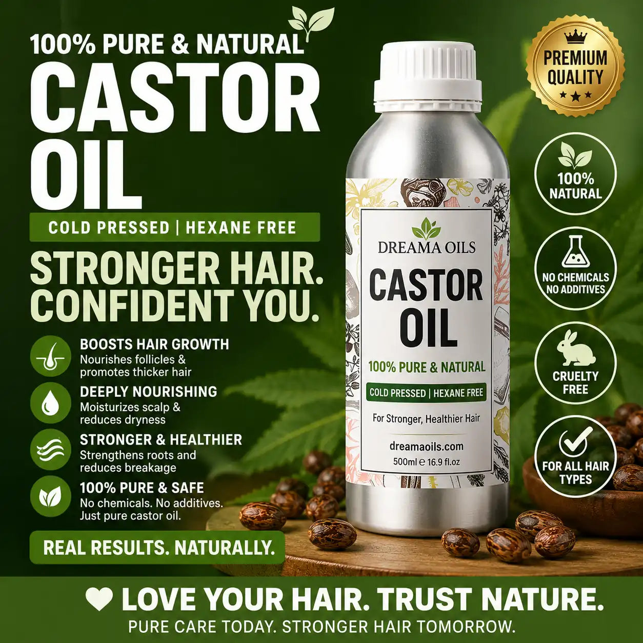 NATURAL, PREMIUM HAIR BOOSTER KIT