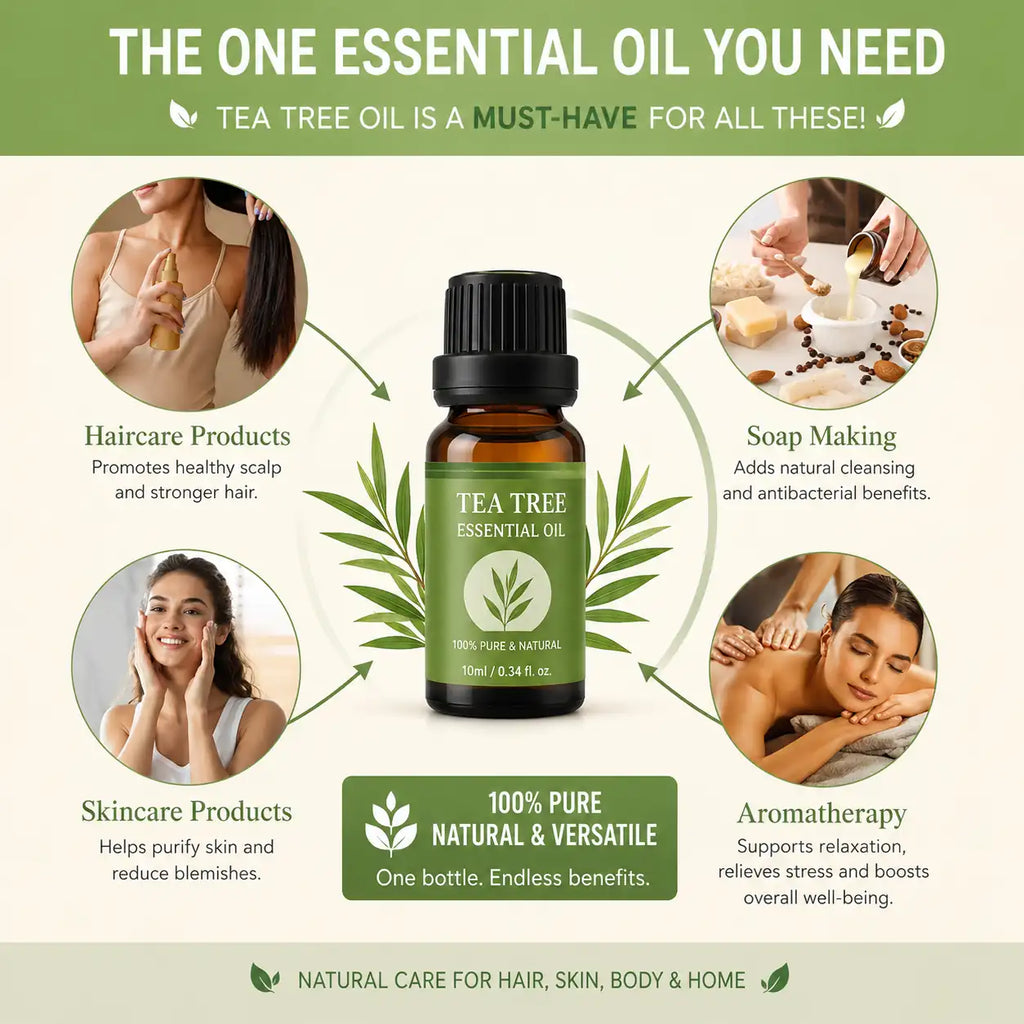 Premium Tea Tree Essential Oil – 100% Pure Natural & Undiluted Available In India