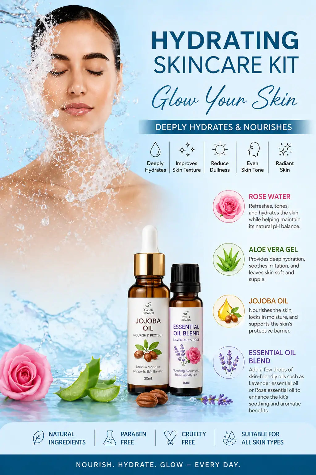 Premium Hydrating Skincare Kit Available In India