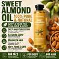 Premium Sweet Almond Oil – Pure, Cold-Pressed & Skin-Loving
