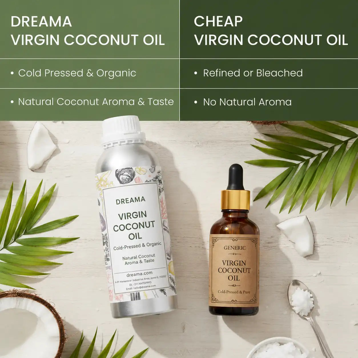 Premium Virgin Coconut Oil Available In India